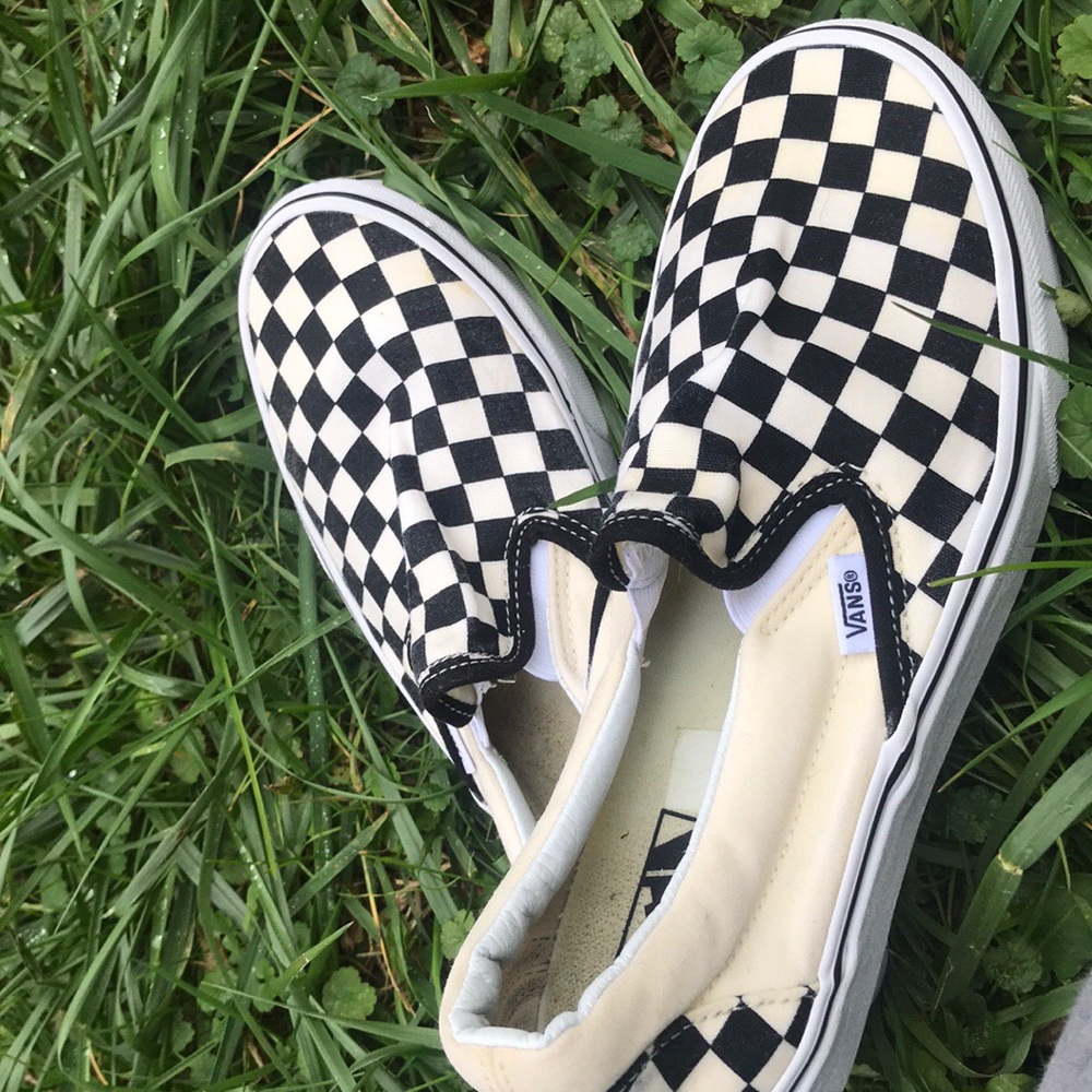 Checkered Vans ‘Asher’ Slip-On